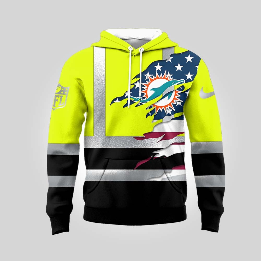 Premium NFL MIA Patriotic Safety Hoodie V1 NMD TTV