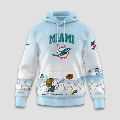 Premium NFL MIA x Peanuts Snow Day Hoodie V3 NMD TTV