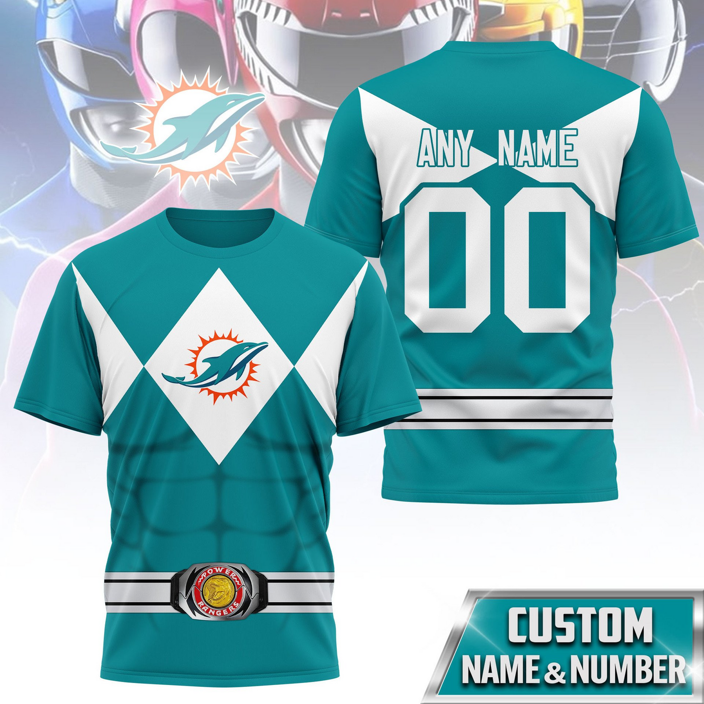 Premium NFL MIA x PWR T-shirt V1 NMD TTV