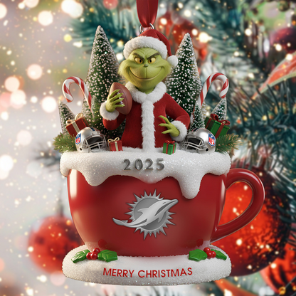 Premium NFL MIA x The Grinch Christmas Ornament V2 NMD TTV