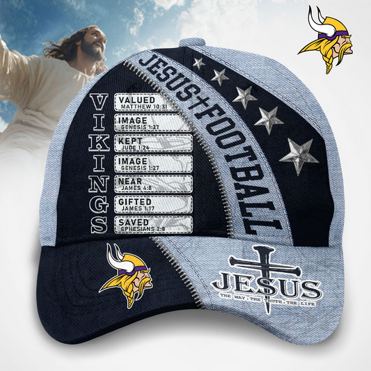 Premium NFL MIN  Jesus Football Classic Cap V1 NMD TTV
