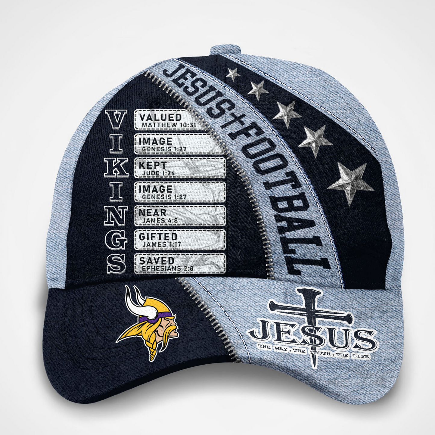 Premium NFL MIN  Jesus Football Classic Cap V1 NMD TTV