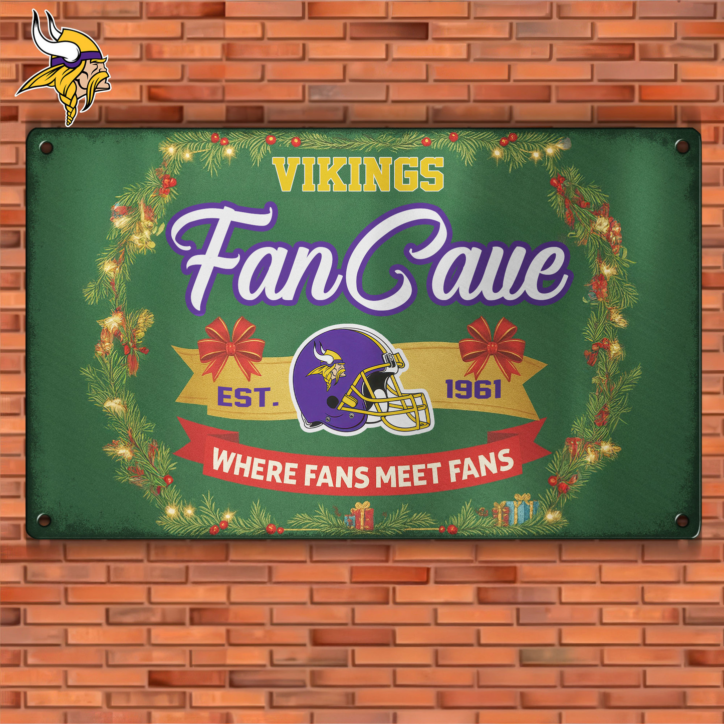 Premium NFL MIN Cave Metal Sign V2 NMD TTV