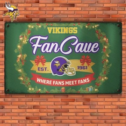 Premium NFL MIN Cave Metal Sign V2 NMD TTV