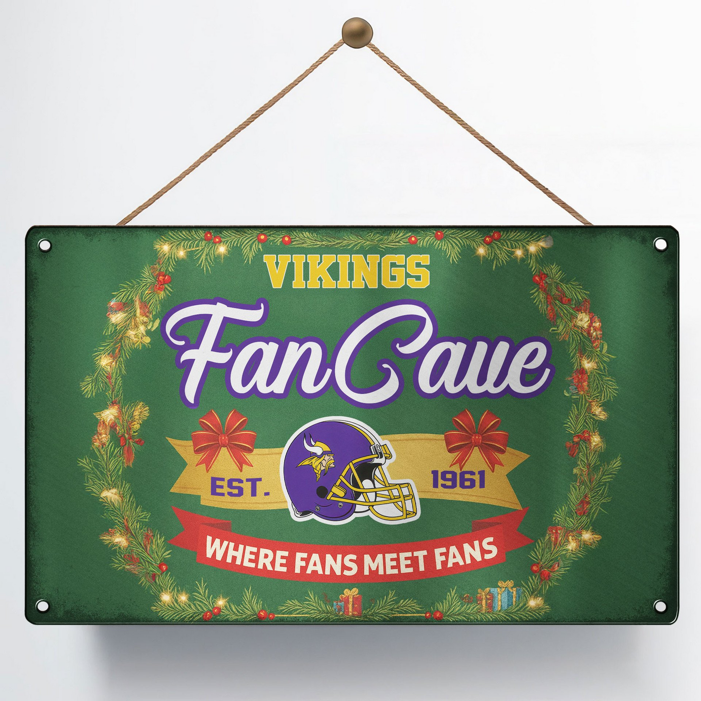Premium NFL MIN Cave Metal Sign V2 NMD TTV