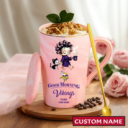 Premium NFL MIN Ceramic Women Coffee Mug V1 NMD TTV