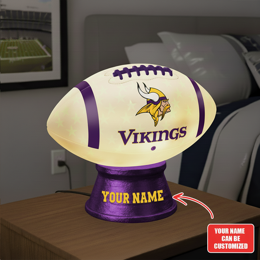 Premium NFL MIN Football Night Light Custom Name V2 NMD TTV