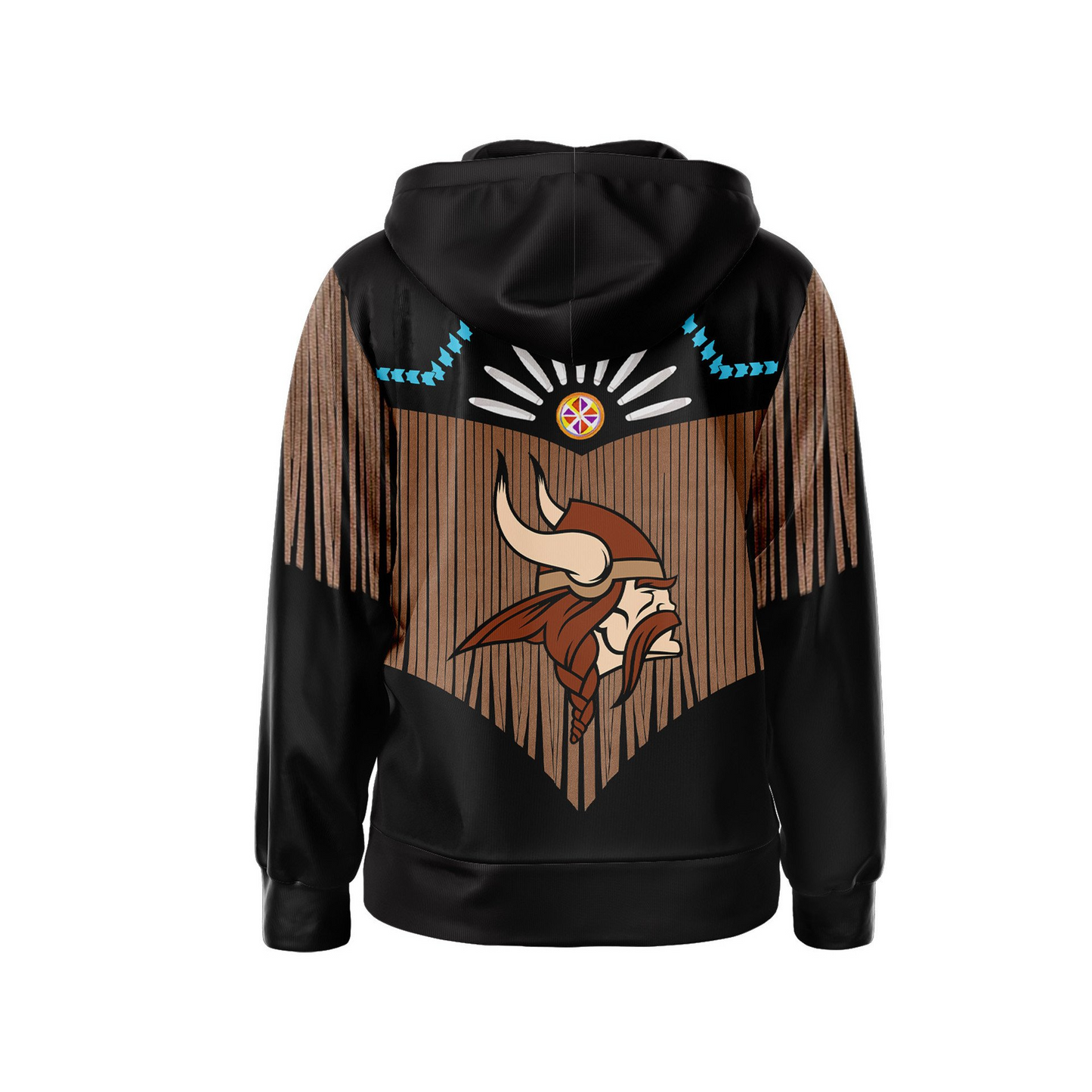 Premium NFL MIN Native American Pattern Zip Hoodie V1 NMD25 TTV