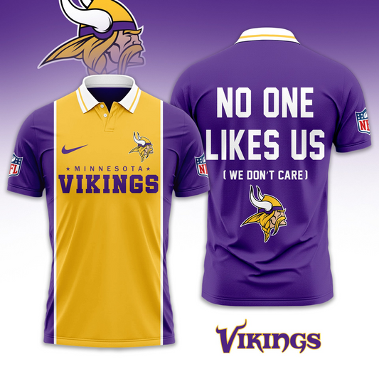 Premium NFL MIN No One Likes Us Polo Shirt V1 NMD TTV