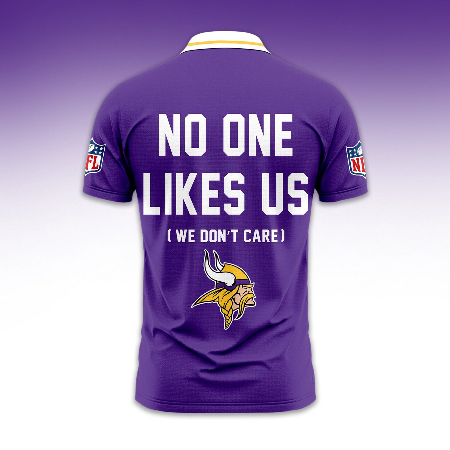 Premium NFL MIN No One Likes Us Polo Shirt V1 NMD TTV