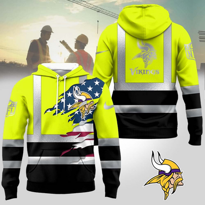 Premium NFL MIN Patriotic Safety Hoodie V1 NMD TTV