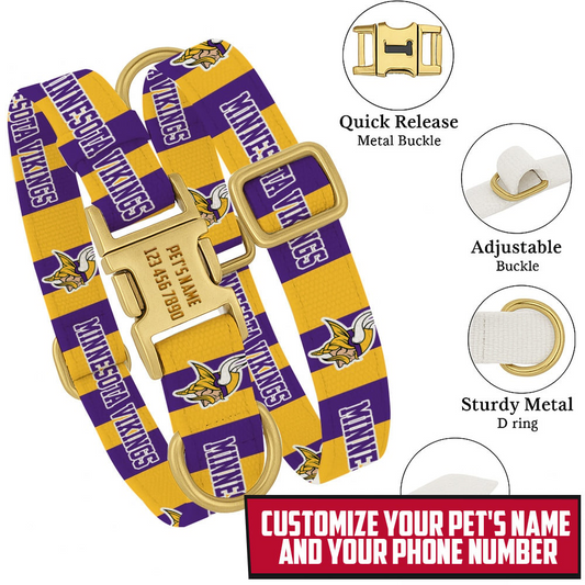 Premium NFL MIN Pet Collar V1 NMD TTV