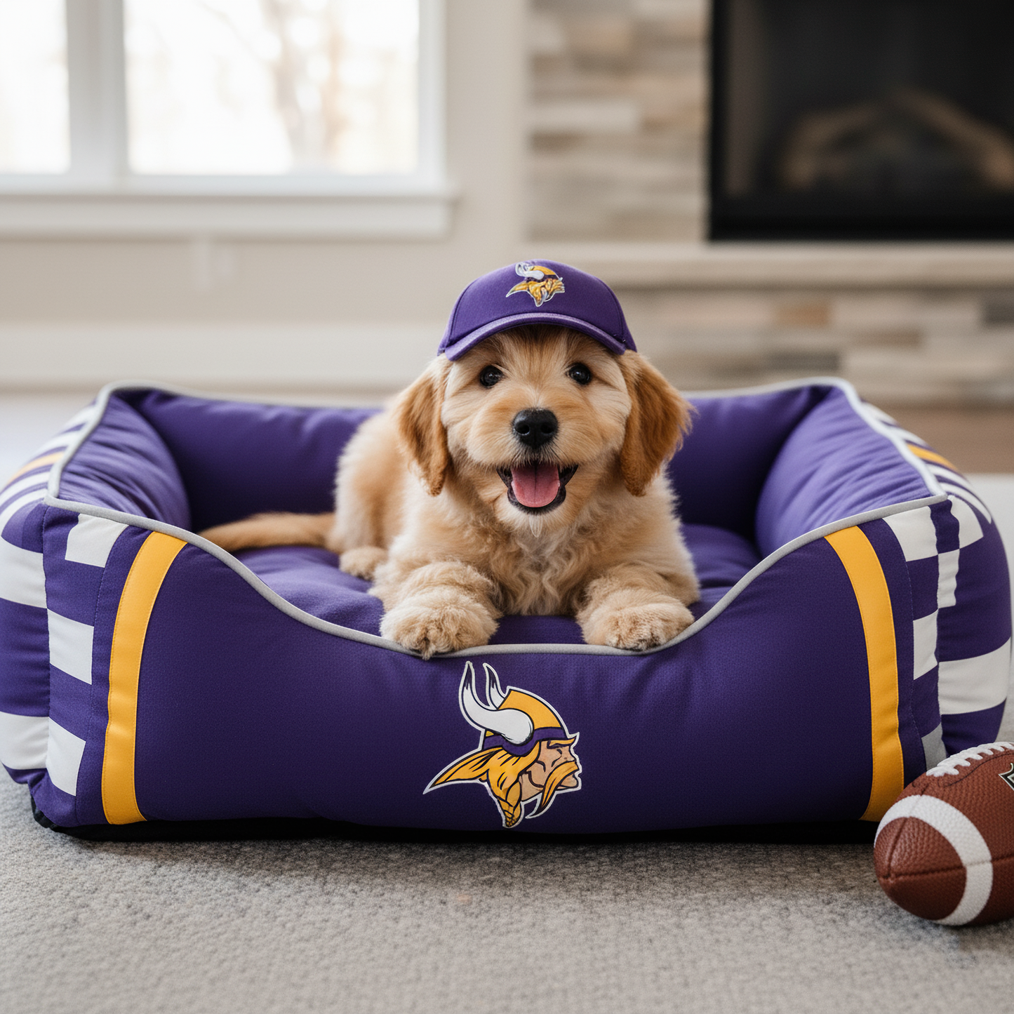 Premium NFL MIN Pets Bed V1 NMD TTV
