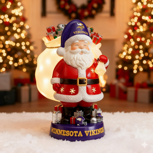 Premium NFL MIN Santa Claus Led Figure V1 NMD TTV