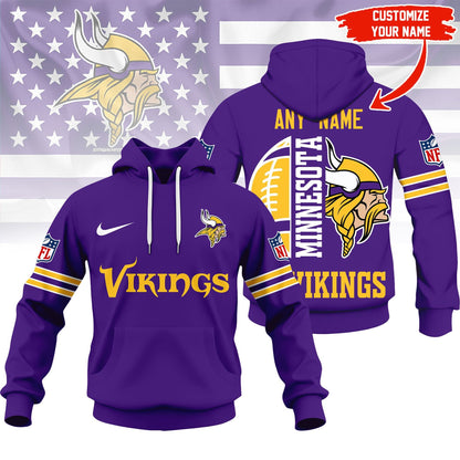 Premium NFL MIN Signature Fan Gear Hoodie V1 NMD NHM