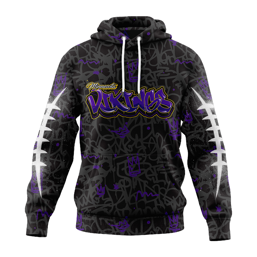 Premium NFL MIN Special Graffiti Hoodie V2 NMD  TTV