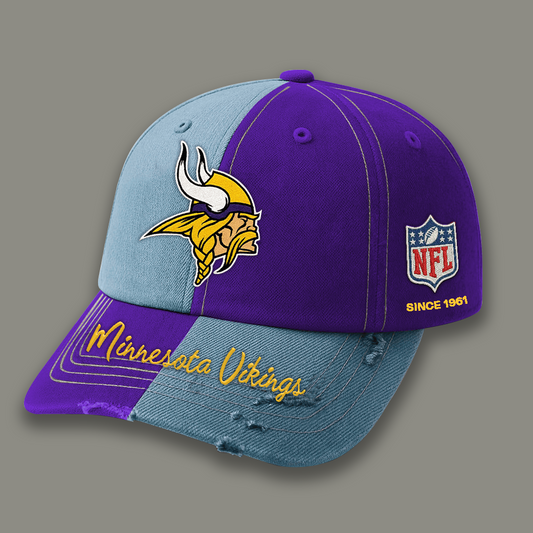 Premium NFL MIN Vintage Patchwork Cap V1 NMD TTV