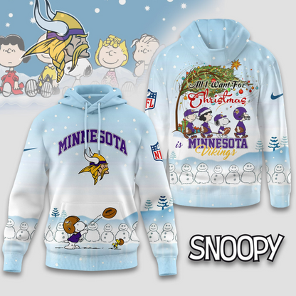 Premium NFL MIN x Peanuts Snow Day Hoodie V3 NMD TTV