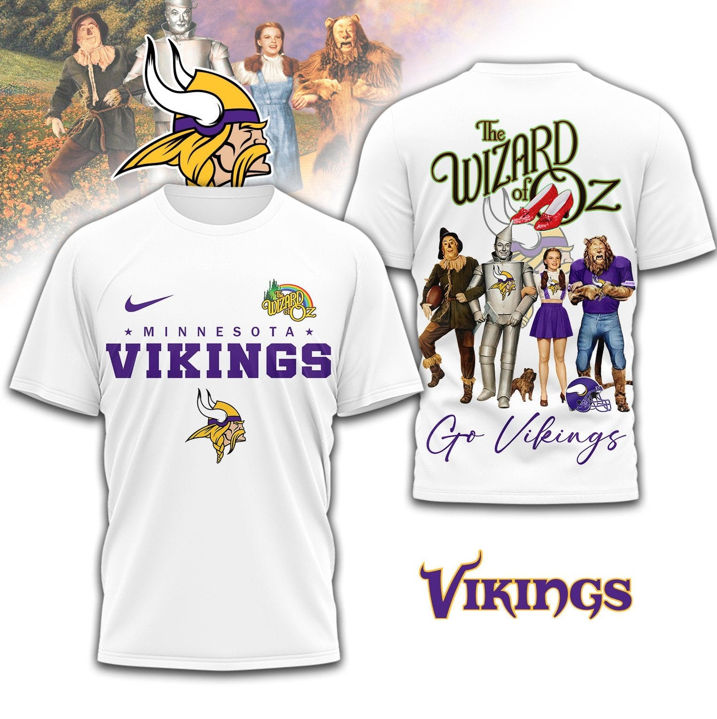 Premium NFL MIN x The Wizard Of Oz T-shirt V1 NMD NHM