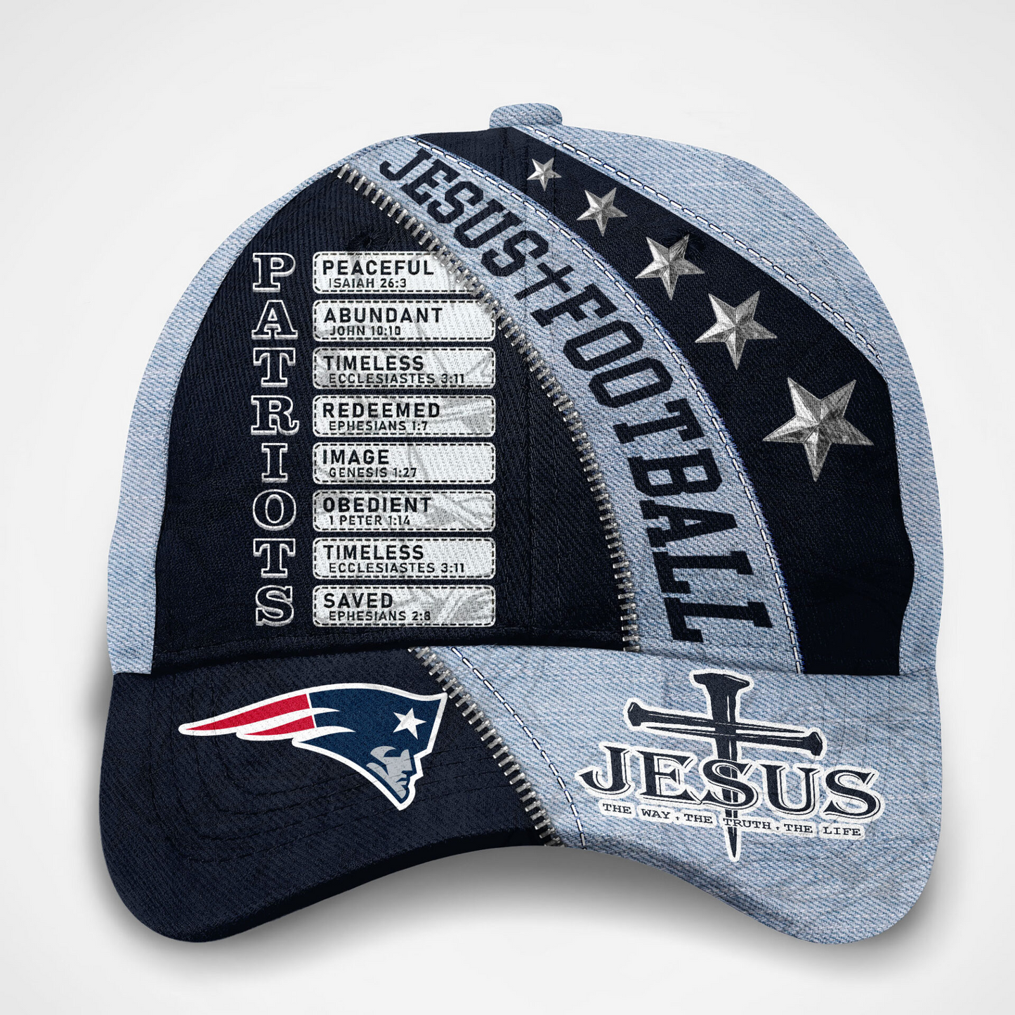 Premium NFL NE  Jesus Football Classic Cap V1 NMD TTV