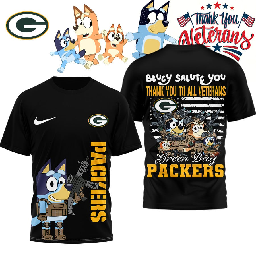 Premium NFL NE Bluey Salute Veterans T-shirt V2 NMD TTV