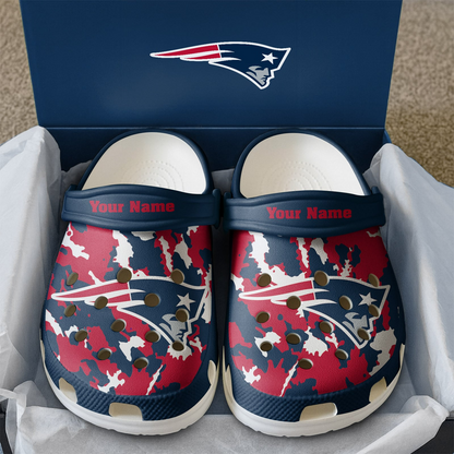 Premium NFL NE Camo CLogs V1 NMD TTV