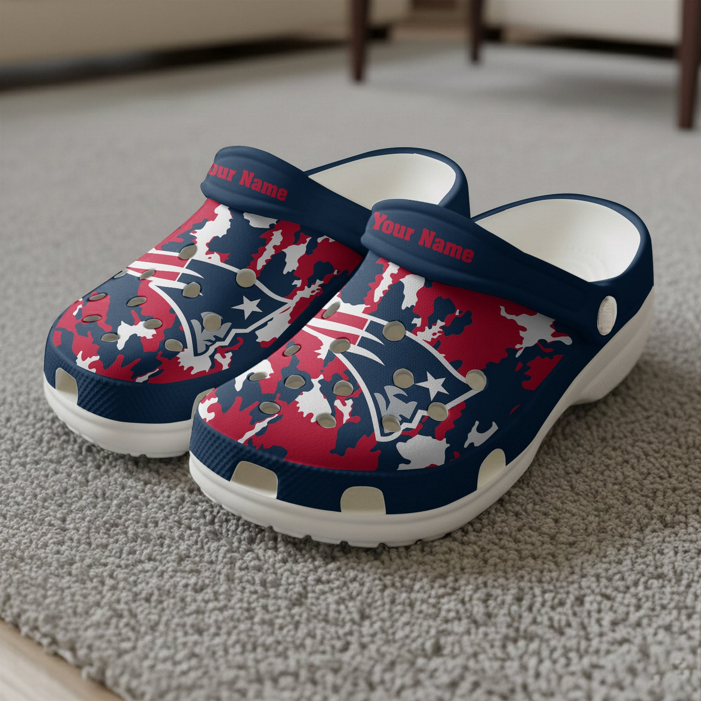 Premium NFL NE Camo CLogs V1 NMD TTV