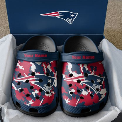 Premium NFL NE Camo CLogs V1 NMD TTV