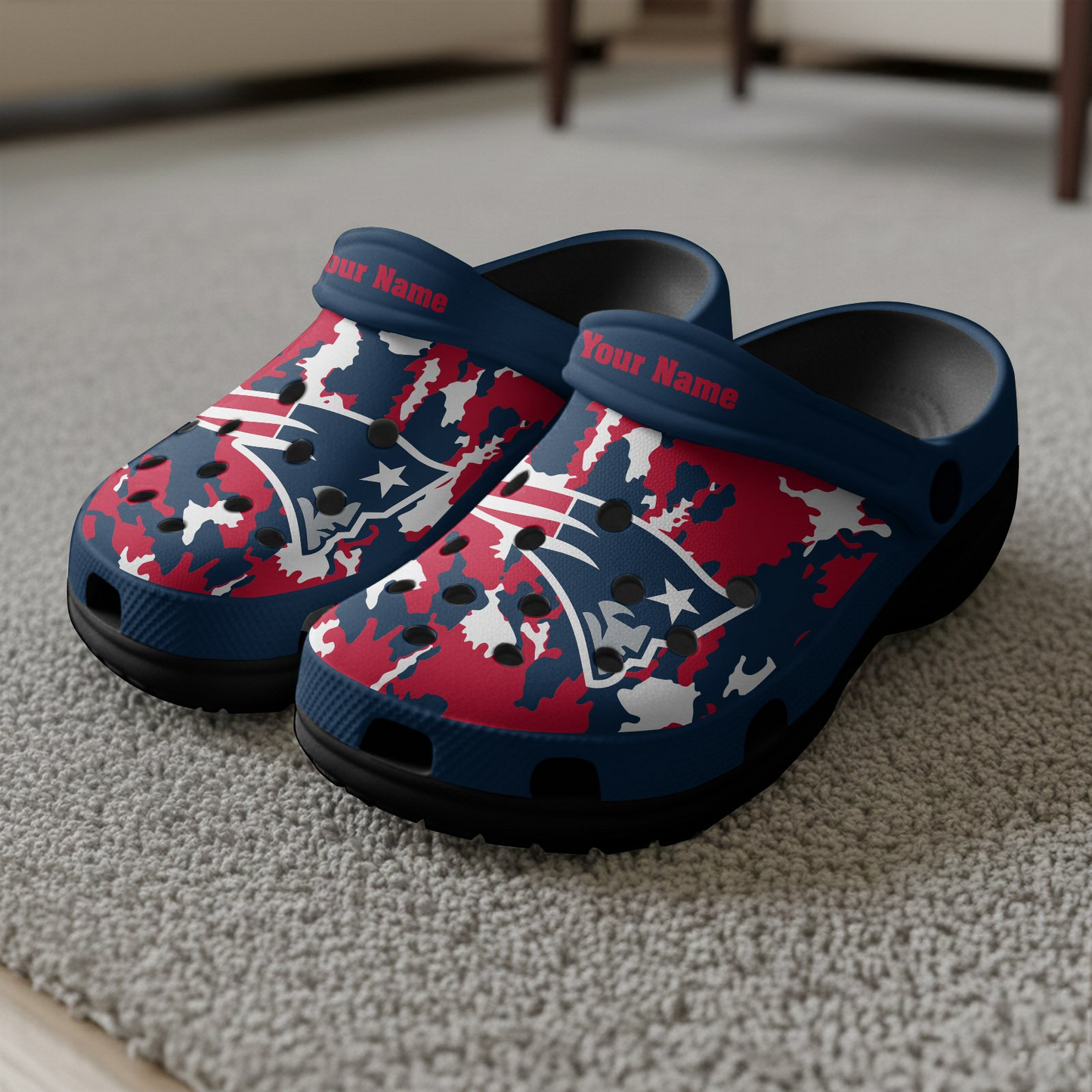 Premium NFL NE Camo CLogs V1 NMD TTV