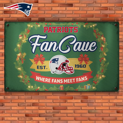Premium NFL NE Cave Metal Sign V2 NMD TTV