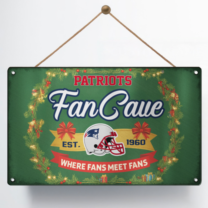 Premium NFL NE Cave Metal Sign V2 NMD TTV