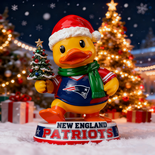Premium NFL NE Christmas Duck Arcylic Plaque V1 NMD TTV