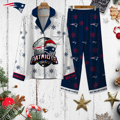 Premium NFL NE Christmas Pajamas V1 NMD TTV