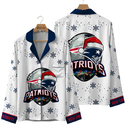 Premium NFL NE Christmas Pajamas V1 NMD TTV