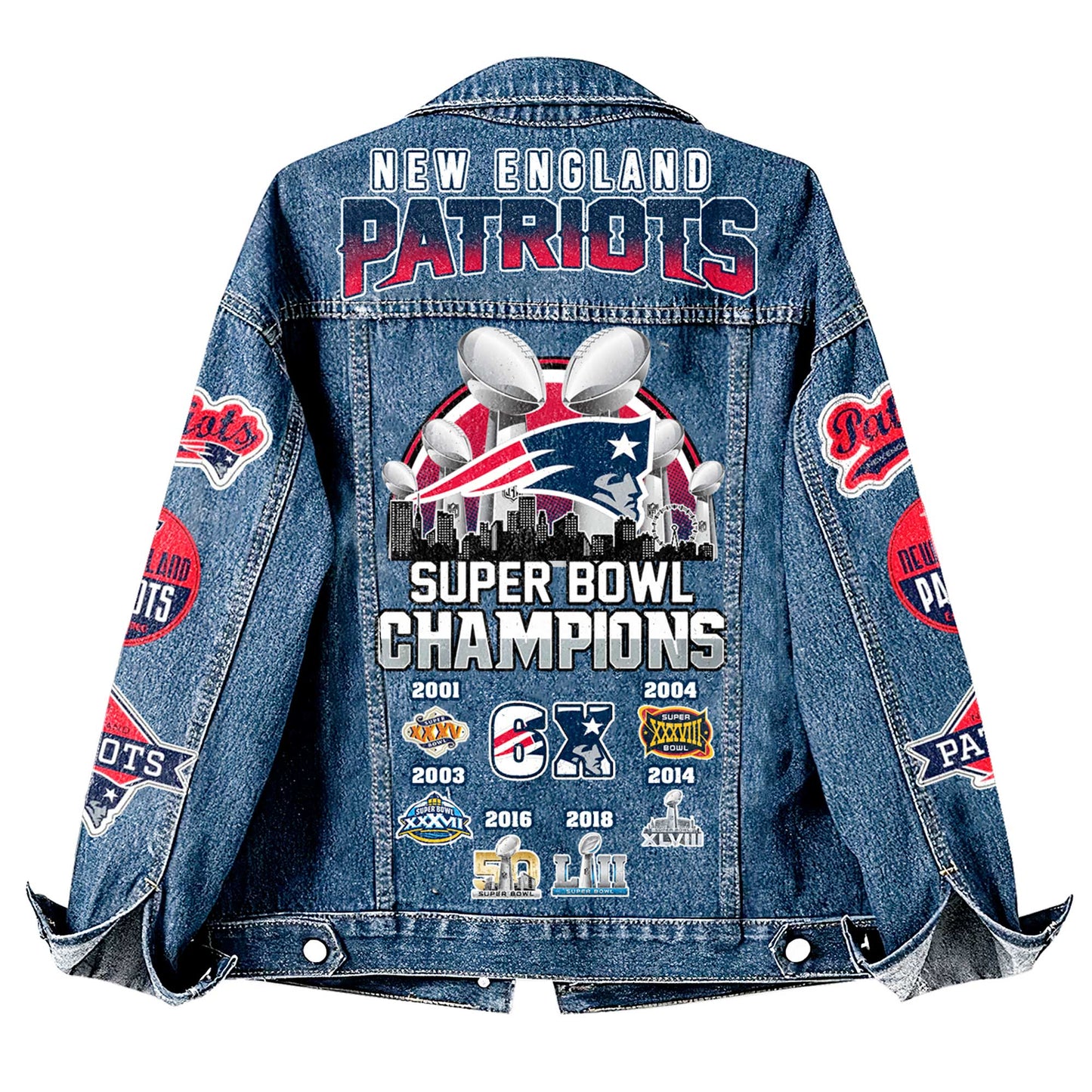 Premium NFL NE Denim Jacket V1 NMD NHM