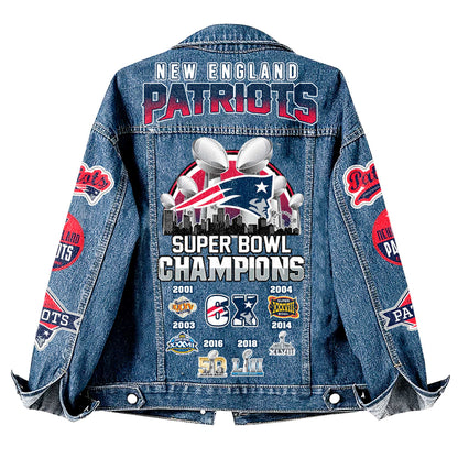 Premium NFL NE Denim Jacket V1 NMD NHM