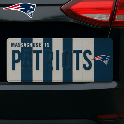 Premium NFL NE License Plate Frame HI V1 NMD TTV