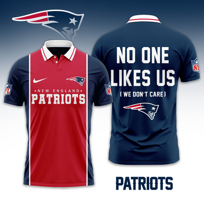 Premium NFL NE No One Likes Us Polo Shirt V1 NMD 291025 TTV