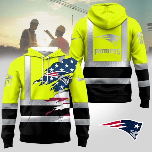 Premium NFL NE Patriotic Safety Hoodie V1 NMD TTV