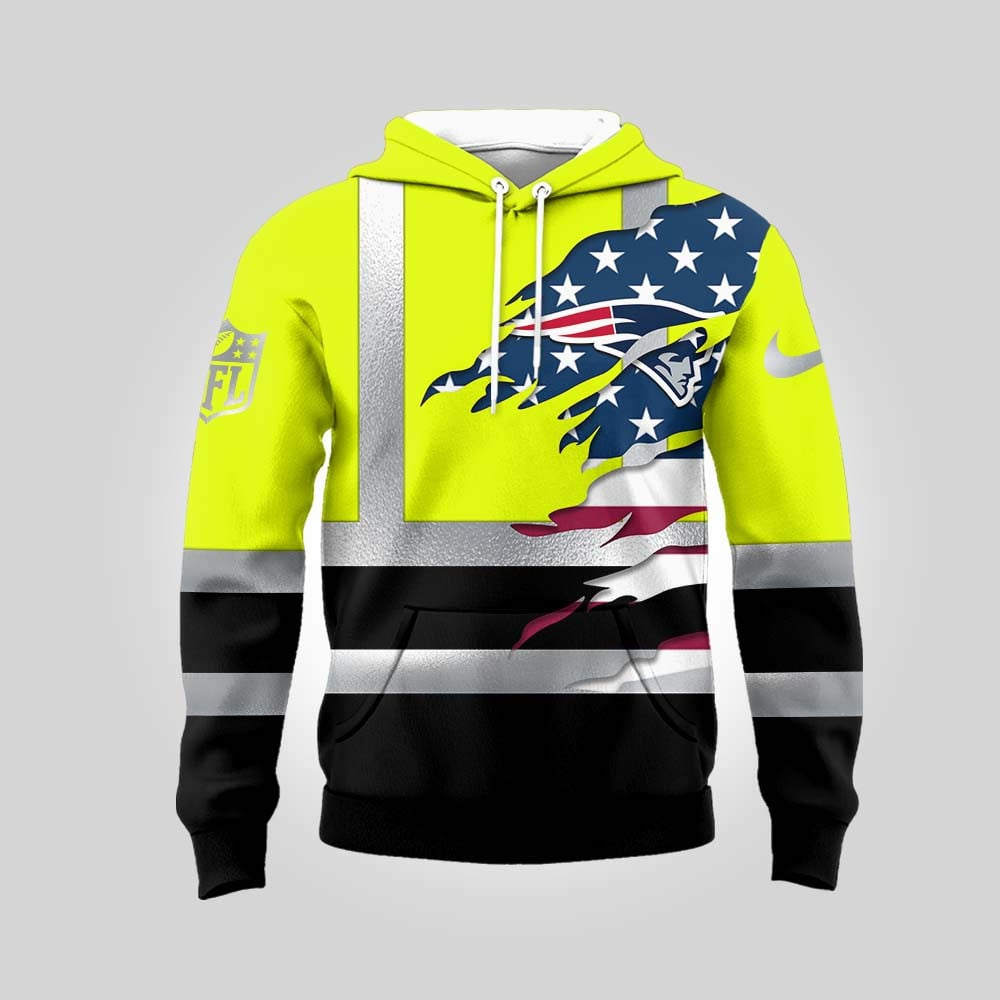 Premium NFL NE Patriotic Safety Hoodie V1 NMD TTV