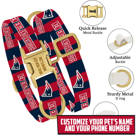 Premium NFL NE Pet Collar V1 NMD TTV