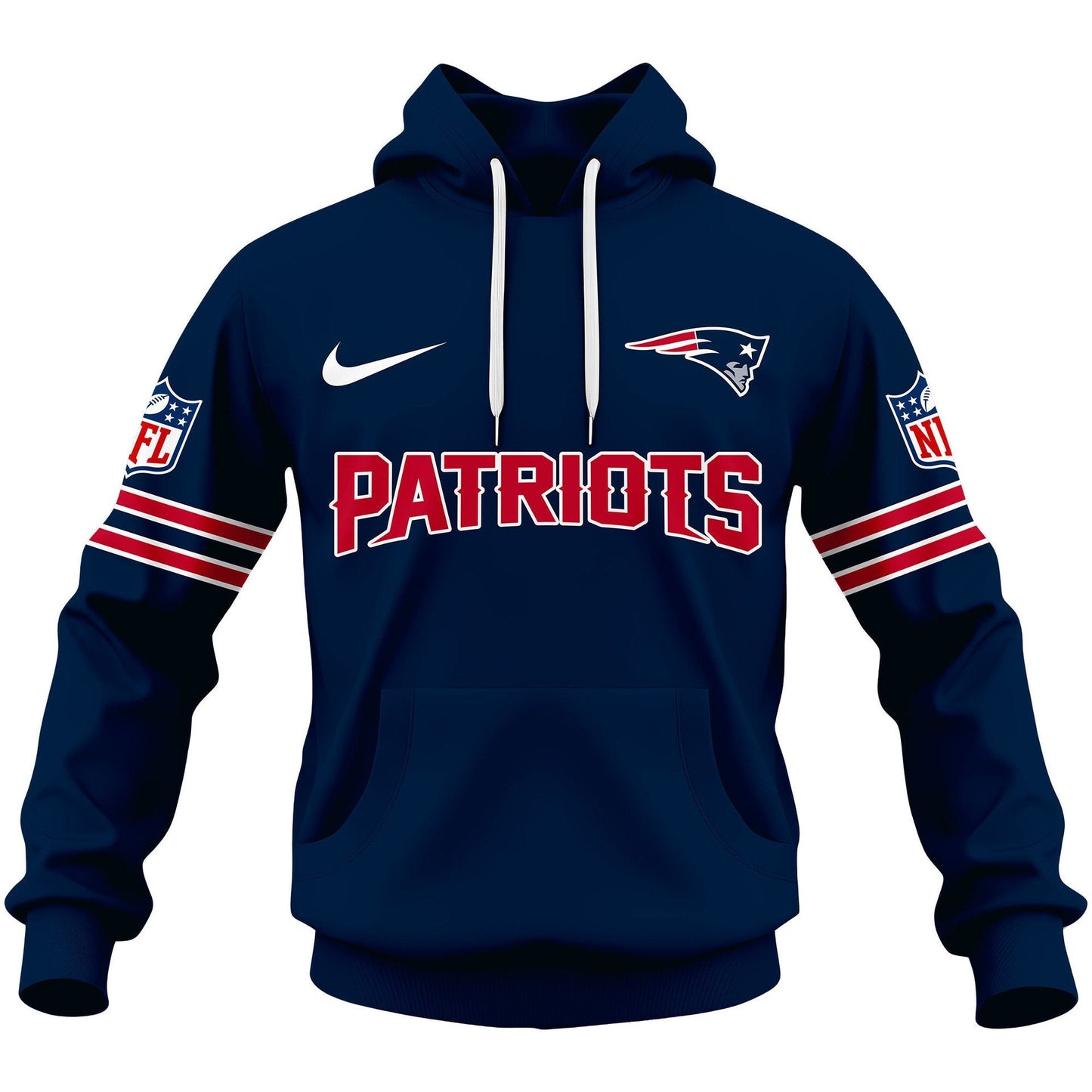 Premium NFL NE Signature Fan Gear Hoodie V1 NMD NHM