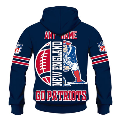 Premium NFL NE Signature Fan Gear Hoodie V1 NMD NHM