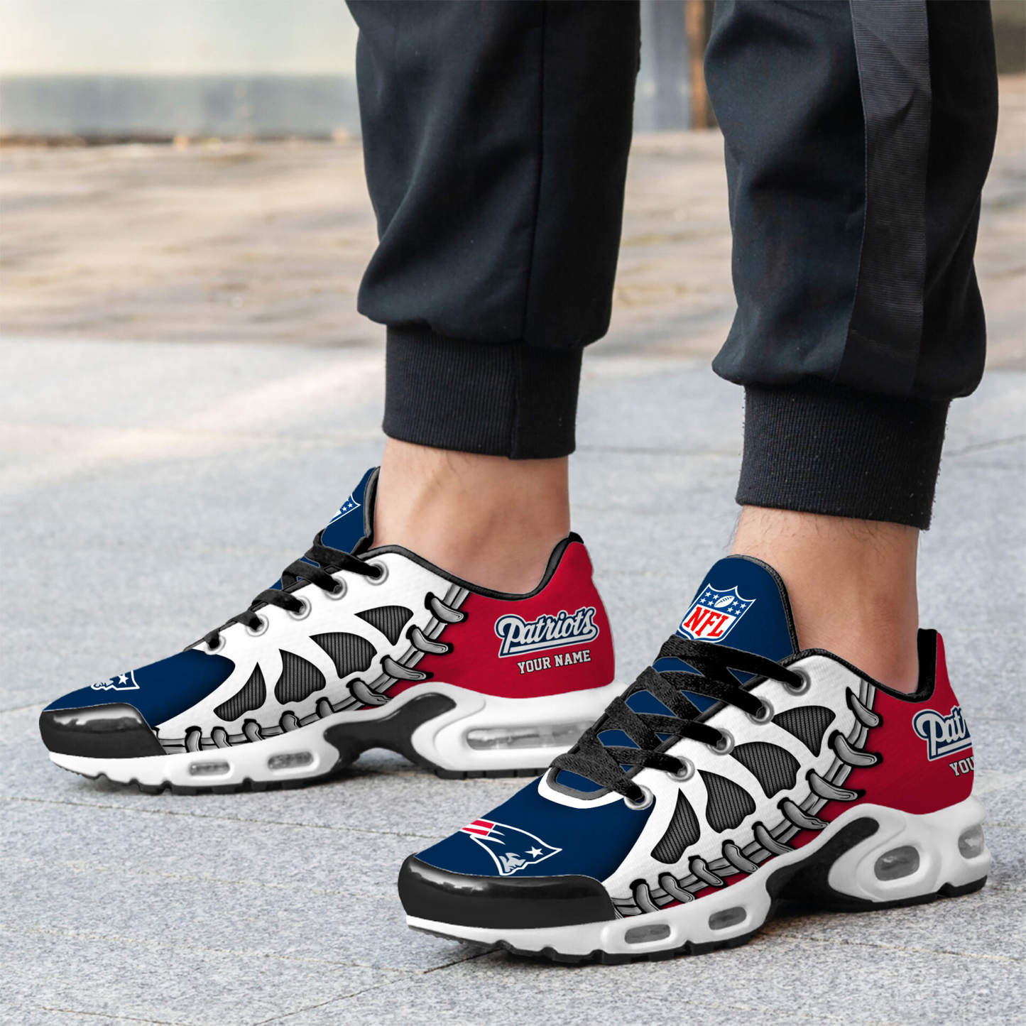 Premium NFL NE Spine Rush Air Max Sneaker V4 NMD  TTV