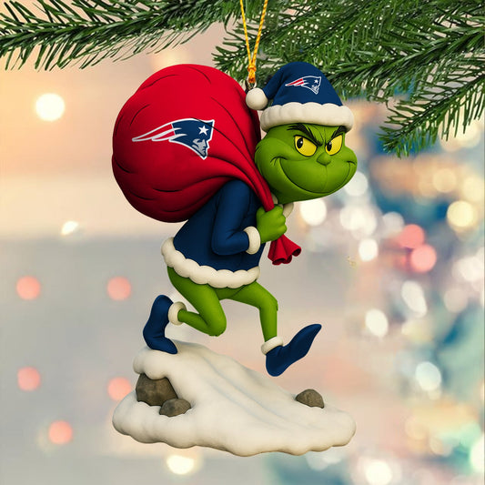Premium NFL NE x GR Christmas Tree Ornament V2 NMD NHM