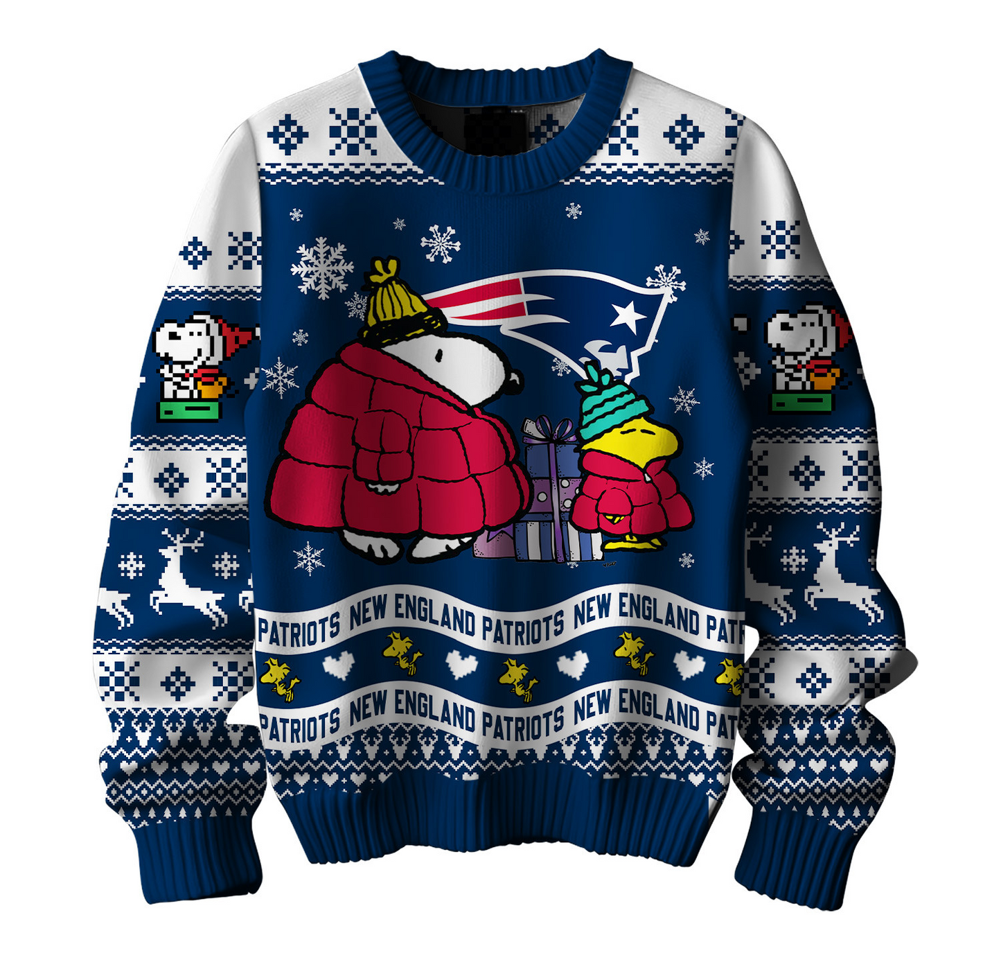 Premium NFL NE x SNP Ugly Sweater V1 NMD TTV