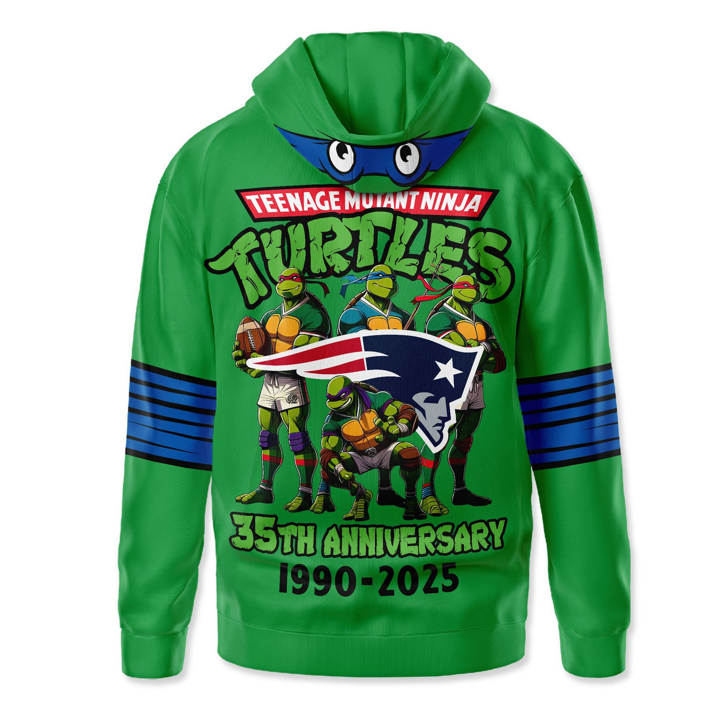 Premium NFL NE x TMNT 35th Anniversary Hoodie V1 NMD TTV