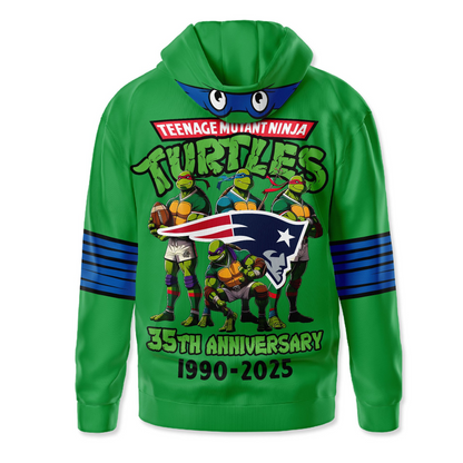 Premium NFL NE x TMNT 35th Anniversary Hoodie V1 NMD TTV