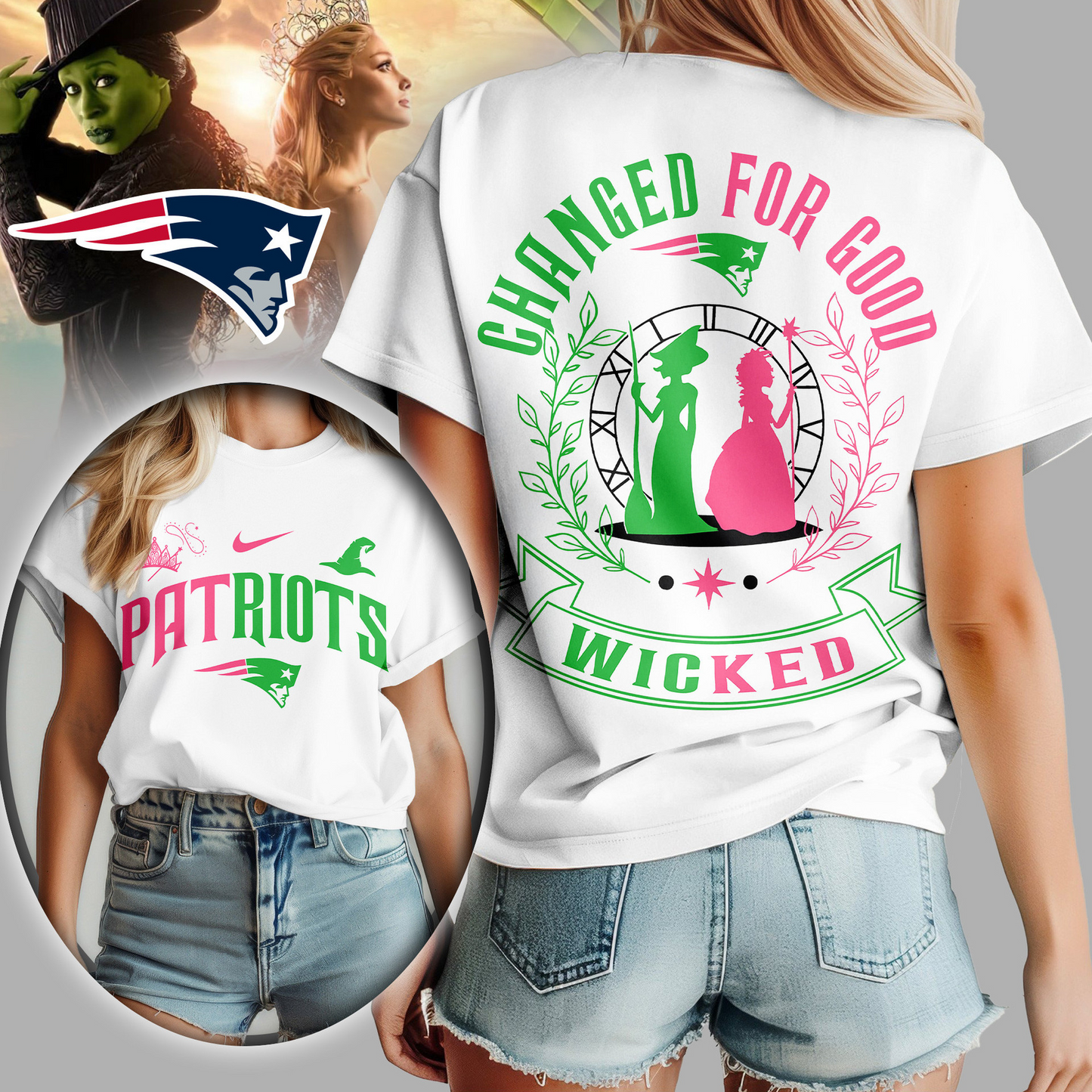 Premium NFL NE x WCKD Changed For Good Women Shirt V1 NMD TTV