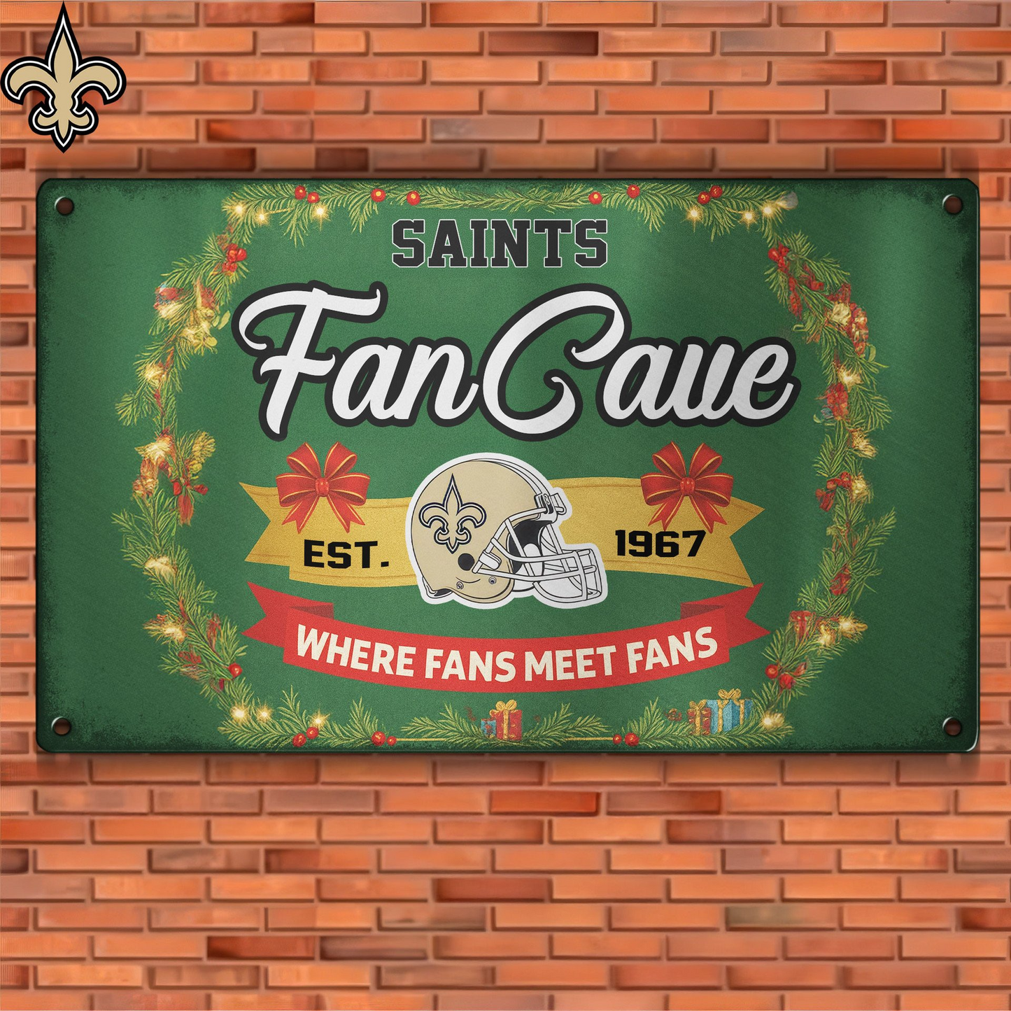 Premium NFL NO Cave Metal Sign V2 NMD TTV